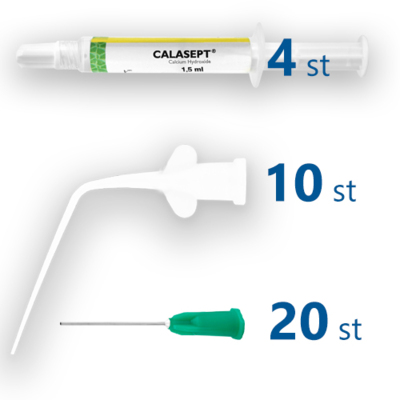Calasept 4x1,5 ml/20 st 21G Kanyler ink. 10 st kanyler L (Hund) Calasept 4x1,5 ml/20 st 21G Kanyler ink. 10 st kanyler L (Hund)