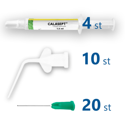 Calasept 4x1,5 ml/20st 21G Kanyler ink. 10st kanyler S (Katt) Calasept 4x1,5 ml/20st 21G Kanyler ink. 10st kanyler S (Katt)